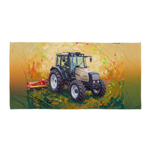 Furrow & Fields Valtra 6750 Splash Art | Beach Towel Quality Farmers Merch