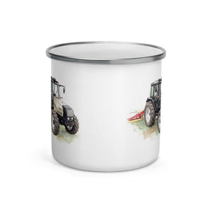 Furrow & Fields Valtra 6750 Watercolor | Enamel Mug Quality Farmers Merch