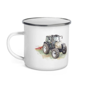 Furrow & Fields Valtra 6750 Watercolor | Enamel Mug Quality Farmers Merch
