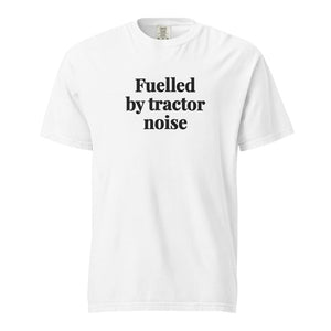 Furrow & Fields White / S Fuelled by Tractor Noise | Unisex Premium T-shirt Quality Farmers Merch