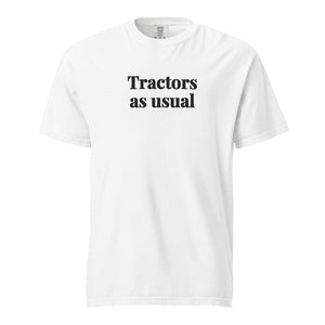 Furrow & Fields White / S Tractors as Usual | Unisex Premium T-shirt Quality Farmers Merch