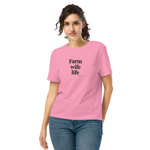 Furrow & Fields Women's T-shirt Bubble Pink / S Farm Wife Life | Women's Premium T-shirt Quality Farmers Merch