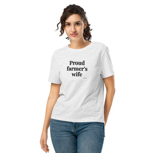 Furrow & Fields Women's T-shirt Cool Heather Grey / S Proud Farmer’s Wife | Women's Premium T-shirt Quality Farmers Merch