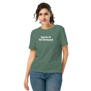 Furrow & Fields Women's T-shirt Green Bay / S Queen of the Farmyard | Women's Premium T-shirt Quality Farmers Merch