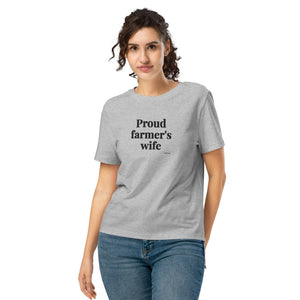 Furrow & Fields Women's T-shirt Heather Grey / S Proud Farmer’s Wife | Women's Premium T-shirt Quality Farmers Merch