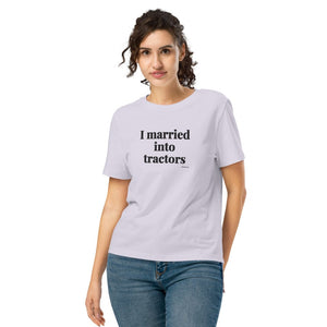 Furrow & Fields Women's T-shirt Lavender / S I Married Into Tractors | Women's Premium T-shirt Quality Farmers Merch