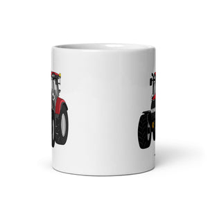 IH Case IH Maxxum 145 | White glossy mug Quality Farmers Merch