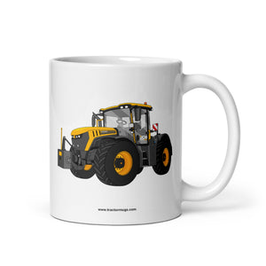 JCB 11 oz JCB Fastrac 4220 Icon | White glossy mug Quality Farmers Merch