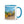 JCB Blue JCB 80's White Cab Man | Mug with Color Inside Quality Farmers Merch