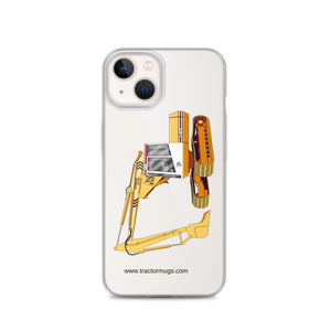 JCB Clear Case for iPhone® iPhone 13 JCB 814 Super | Clear Case for iPhone® Quality Farmers Merch