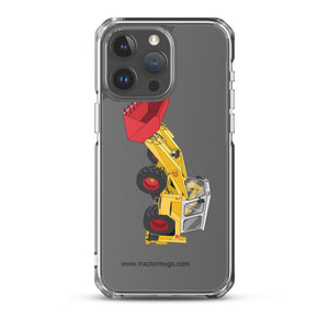 JCB Clear Case for iPhone® iPhone 15 Pro Max JCB 4D Backhoe | Clear Case for iPhone® Quality Farmers Merch