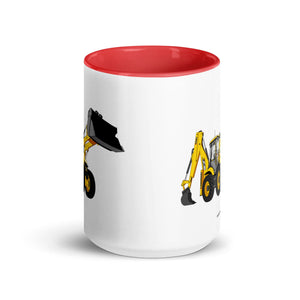 JCB JCB 5CX Backhoe | Mug with Color Inside Quality Farmers Merch