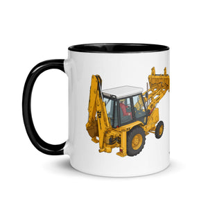 JCB Mug with Color Inside JCB 3cx Turbo | Mug with Color Inside (1990) Quality Farmers Merch