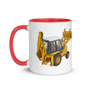 JCB Mug with Color Inside JCB 3cx Turbo | Mug with Color Inside (1990) Quality Farmers Merch