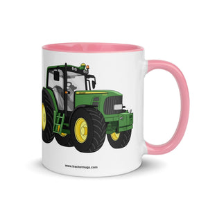 John Deere Mug with Color Inside Pink / 11 oz John Deere 6930 | Mug with Color Inside Quality Farmers Merch