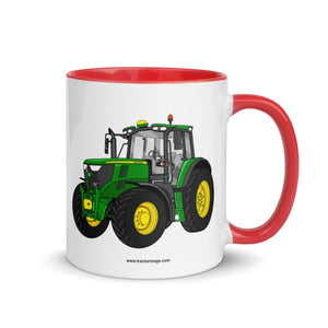 John Deere Red / 11 oz John Deere 6155 M | Mug with Color Inside Quality Farmers Merch