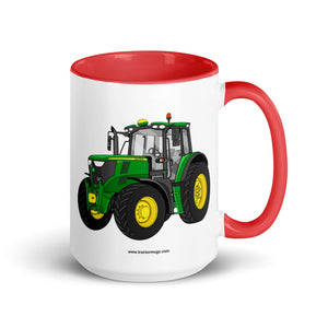John Deere Red / 15 oz John Deere 6155 M | Mug with Color Inside Quality Farmers Merch