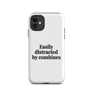 Furrow & Fields Tough Case for iPhone® iPhone 11 Easily Distracted By Combines | Tough Case for iPhone® Quality Farmers Merch