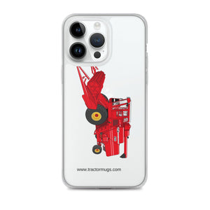 Massey Clear Case for iPhone® iPhone 14 Pro Max Massey 760 Combine Harvester | Clear Case for iPhone® Quality Farmers Merch
