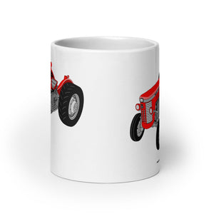 Massey Ferguson Massey-Ferguson 65 Mark II | White glossy mug Quality Farmers Merch