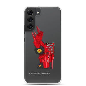 Massey Samsung Galaxy S22 Plus Massey 760 Combine Harvester | Clear Case for Samsung® Quality Farmers Merch