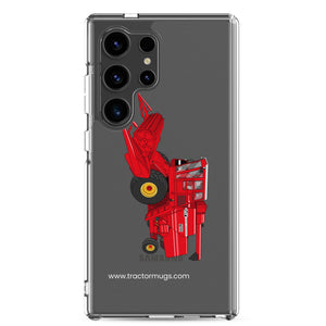 Massey Samsung Galaxy S24 Ultra Massey 760 Combine Harvester | Clear Case for Samsung® Quality Farmers Merch