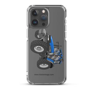 New Holland Clear Case for iPhone® iPhone 15 Pro Max New Holland TM 150 Super Steer | Clear Case for iPhone® Quality Farmers Merch