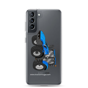 New Holland Clear Case for Samsung® Samsung Galaxy S21 New Holland T6 180 Methane | Clear Case for Samsung® Quality Farmers Merch