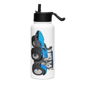 New Holland New Holland T6 180 Methane | Stainless steel water bottle with a straw lid Quality Farmers Merch
