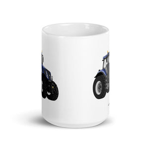 New Holland New Holland T8 435 | White glossy mug Quality Farmers Merch