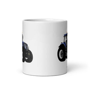New Holland New Holland T8 435 | White glossy mug Quality Farmers Merch