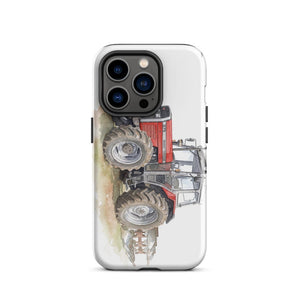 Furrow & Fields Tough Case for iPhone® iPhone 14 Pro Massey Ferguson 375 Watercolor | Tough Case for iPhone® Quality Farmers Merch