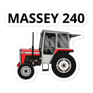 The Farmers Mugs Store 3″×3″ Massey Ferguson 240 Bubble-free stickers Quality Farmers Merch