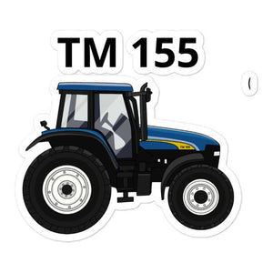 The Farmers Mugs Store 4″×4″ New Holland TM 155 Bubble-free stickers Quality Farmers Merch