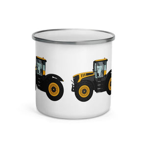 JCB 8330 Fastrac Enamel Mug