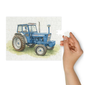 The Tractor Mugs Store 10″×8″ (110 pcs) Ford 7000 Water Colour | Jigsaw Puzzle with Tin Quality Farmers Merch