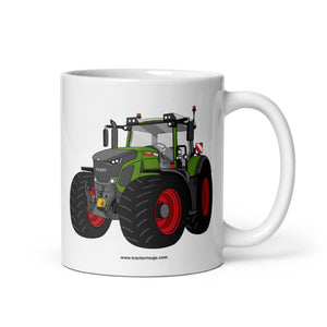 The Tractor Mugs Store 11 oz Fendt 942 Vario | White glossy mug Quality Farmers Merch