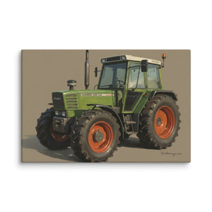 The Tractor Mugs Store 12″×18″ Fendt 308 LSA 4WD Oil Painting | Canvas Quality Farmers Merch