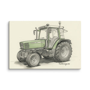 The Tractor Mugs Store 12″×18″ Fendt Farmer 308 C Pencil Sketch | Canvas Quality Farmers Merch