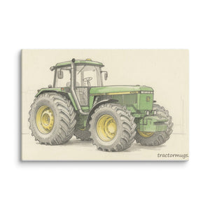 The Tractor Mugs Store 12″×18″ John Deere 4755 | Pencil Sketch Canvas Quality Farmers Merch