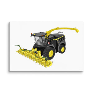 The Tractor Mugs Store 12″×18″ John Deere 8800 Black Beauty Silage Harvester | Canvas Quality Farmers Merch