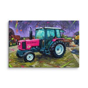 The Tractor Mugs Store 12″×18″ Renault 65-32 MX Splash Art | Canvas Quality Farmers Merch