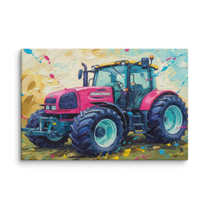 The Tractor Mugs Store 12″×18″ Renault ares 696 rz Splash Art | Canvas Quality Farmers Merch