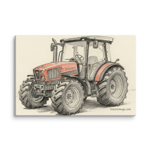 The Tractor Mugs Store 12″×18″ SAME Dorado Natural 70 (Stage V) Pencil Sketch | Canvas Quality Farmers Merch