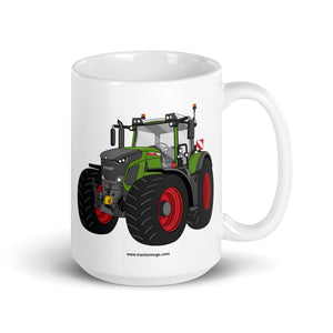 The Tractor Mugs Store 15 oz Fendt 942 Vario | White glossy mug Quality Farmers Merch