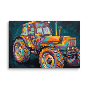 The Tractor Mugs Store 16″×24″ Deutz Fahr DX 140 | Splash Art Canvas Quality Farmers Merch