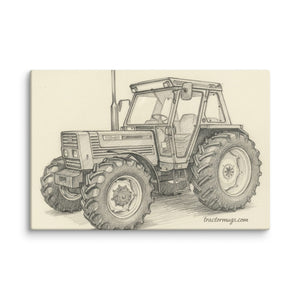 The Tractor Mugs Store 16″×24″ FIAT 110-90 DT Pencil Sketch | Canvas Quality Farmers Merch
