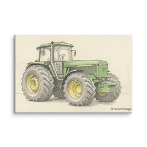 The Tractor Mugs Store 16″×24″ John Deere 4755 | Pencil Sketch Canvas Quality Farmers Merch