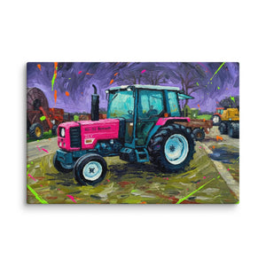 The Tractor Mugs Store 16″×24″ Renault 65-32 MX Splash Art | Canvas Quality Farmers Merch