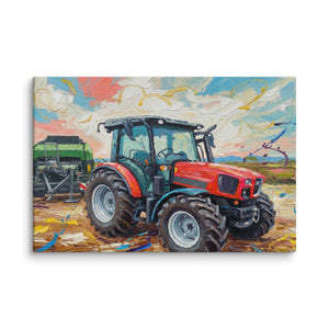 The Tractor Mugs Store 16″×24″ SAME Dorado Natural 70 (Stage V) Splash Art | Canvas Quality Farmers Merch